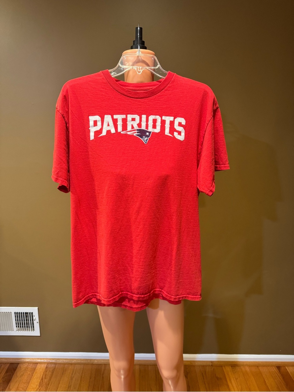 Red Patriots Graphic Short Sleeve Tee - Team Logo Front